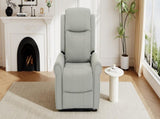 Manual Recliner 270&degSwivel Rocker Recliner Chair PU Leather Recliner with Massage and Heating, N763P363558E