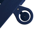 Lounge Chair with Side Table, 3-Piece Oversized Chaise Lounge Chair Set with Wood Texture,Navy W2103P254653