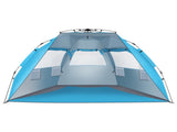 Fiberglass Pole Oxford Cloth Quick-Open Free Ride Beach Tent Blue 64866189