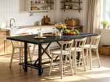 62.99 Inch Counter Height Farmhouse Bar Table Rectangular Pub Table for Kitchen 37133710