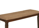 Transitional Style Dining Furniture 1pc Bench Wooden Frame Espresso Finish Fabric Upholstered Seat B011131719