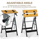 Carpenter workbench with protractor 95574863