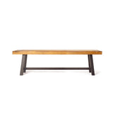 Outdoor Carlisle Benches, Sandblasted Brown Rustic Metal 54562.00