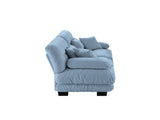 Cloud Couch 2 Seater Sofa for Living Room, Chenille 2 - Seat sofa with 2 Lumbar pillows and 2 throw 10262237