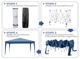 3 x 3m Practical Waterproof Right-Angle Folding Tent Blue 72965442