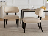 Wooden Dining Chairs Set of 2, Modern Fabric Upholstered Dining Room Chair Kitchen Chairs, Farmhouse W3244P392827