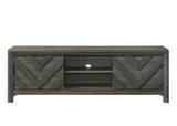 1pc Rustic Geometric Design Contemporary Traditional Interiors Entertainment Console TV Stand Living B2741P295484