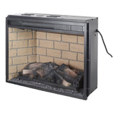 ZNTS 23 inch infrared quartz heater fireplace insert -woodlog version with brick 70442795