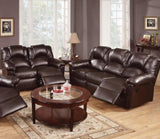 Motion Sofa 1pc Couch Living Room Furniture Brown Bonded Leather HS00F6675-ID-AHD