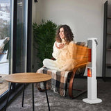Fast Heating Oscillating Space Heater - 120&deg Wide Angle 30% Faster Warmth, 3D Flame, 5 Timer & 74413816