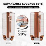 luggage sets 3 piece,carry-on luggage with wheels,check in luggage,28/24/20 inch luggage,tsa W2880P208383