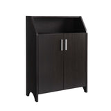 Modern Shoe/Storage Cabinet Two Door with 4 Shelves - Red Cocoa B107134431