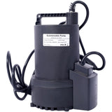 ZNTS 1/4 HP Automatic Swimming Pool Cover Pump 120 V Submersible with 3/4 Check Valve Adapter1850 GPH W465127590