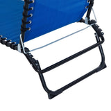 Folding Chaise Lounge Pool Chair, Patio Sun Tanning Chair, Outdoor Lounge Chair with 4-Position W2225141408