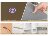 Particleboard Triamine Veneer 4 Drawers 1 Storage Cabinet 2 Shelves Mirror Cabinet Dressing Table 43623598