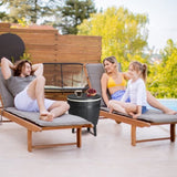 ZNTS Outdoor Cooler Table, Height-Adjustable Outdoor Cool Bar w/ 10 Gallon Beer and Wine Cooler, 52643685