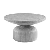 ZNTS ACME Laddie Coffee Table, Weathered Gray Finish LV01926