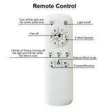 ZNTS 52 Inch Modern Ceiling Fan With 5 ABS Blades Remote Control Reversible DC Motor White For Bedroom W934P187539