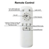 Modern 66 Inch Ceiling Fan With 6 Speed Wind 8 Blades Remote Control Reversible DC Motor With Light W934P189487