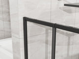 Goodyo 32"-36" W x 72" H Expandable Square Shower Enclosure, Sliding Corner Shower Door with SGCC D163170157