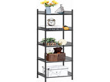 5 Tier Wire Shelving Unit Metal Storage Organizer Rack, Black 53553567