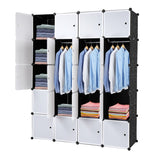 ZNTS 20 Cube Organizer Stackable Plastic Cube Storage Shelves Design Multifunctional Modular Closet 41270526