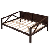 ZNTS Full size Daybed, Wood Slat Support, Espresso WF283135AAP