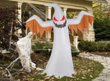 12ft 4pcs LED Lights Giant Scary Ghost Flames and Flashing Red Eyes Inflatable Halloween Decoration 63244096