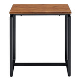 Oak and Black Occasional Set with Trestle Base B062P184598