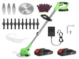 21V 300W Cordless Grass Trimmer Rechargeable Lawn Mower 18000M/Min Weed Cutter with Saw Blade 2 16783490