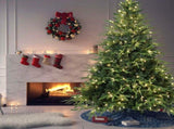Artificial 4ft Green Christmas Tree with 856 PE/PVC Mixed Branch Tips, 150L warm white led, Steel 03826346