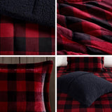 Full/Queen Plush to Sherpa Down Alternative Comforter Set B035100499