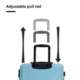 3 Piece Luggage Sets ABS Lightweight Suitcase with Two Hooks, Spinner Wheels, TSA Lock, 62300134