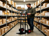 Heavy duty manual truck double handles 330 lb steel trolley for moving heavy platform truck 90186658
