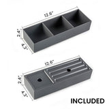 U046-Etna24W-305 Etna 24" Striped Walnut Bathroom Vanity with White Ceramic Sink, Wall Mounted W1865128395