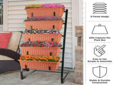 5 Tier Vertical Planter Raised Garden Beds, Terracotta 56464906