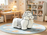 6V Battery Powered Kids Ride On Pony Electric Ride On Horse, with Bear Toy, Music, for 1.5-5 Years 58231137