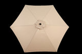 9FT Outdoor Patio Umbrella Outdoor Table Umbrella with Push Button Tilt and Crank, Market Umbrella 6 W640P234563