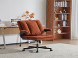 Criss Cross Legged Office Chair with Flip-Up Back Built-In Dynamic Airbag Lumbar Support, Wide Seat 55863101