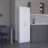 Lynch Kitchen Pantry Storage Cabinet 71" Height, With 4 Doors, 5 Adjustable Shelves, Freestanding B070P188842