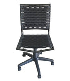 ZNTS Bungee Task Office Chair Armless With Black Coating B091119808