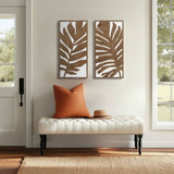 Birch Botanical Two-tone Wood Panel Wall Dcor Set B035P341126