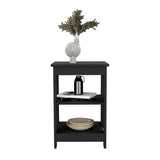 Taylor End Table, Side Table, Nightstand, 3-Tier Storage Shelf, Sofa Table for Small Space B070P188839