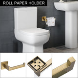 5 Pieces Bathroom Hardware Accessories Set Towel Bar Set Wall Mounted,Stainless Steel W121963548