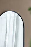 24" x 36" Black Arched Mirror with Metal Frame, Wall Mirror for Living Room Bedroom Entryway W2078135282