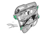 Window Lift Assembly Driver Side fit for Hyundai Santa Fe 07-09 824502B000 66973995
