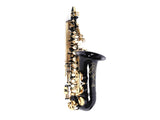 Be Brass Carving Pattern Pearl White Shell Button Saxophone with Strap Black 68095818