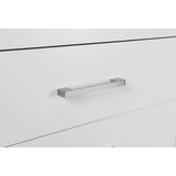 2 Drawers MDF Nightstand in Cream White Finish B016P254531