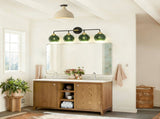 4-Light Bathroom Light Fixtures, Modern Vanity Lights with Glass W3775P466605