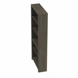 72 inch high 5-shelf Bookcase, No Assembly Required, Barnwood Finish GL-B108131553